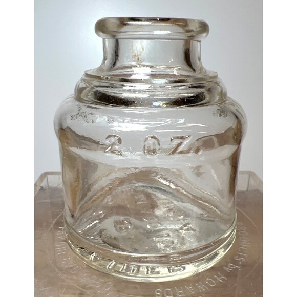 USA Other - Vintage Waterman's Ink Clear Glass 2 Oz Bottle With Embossed Markings
